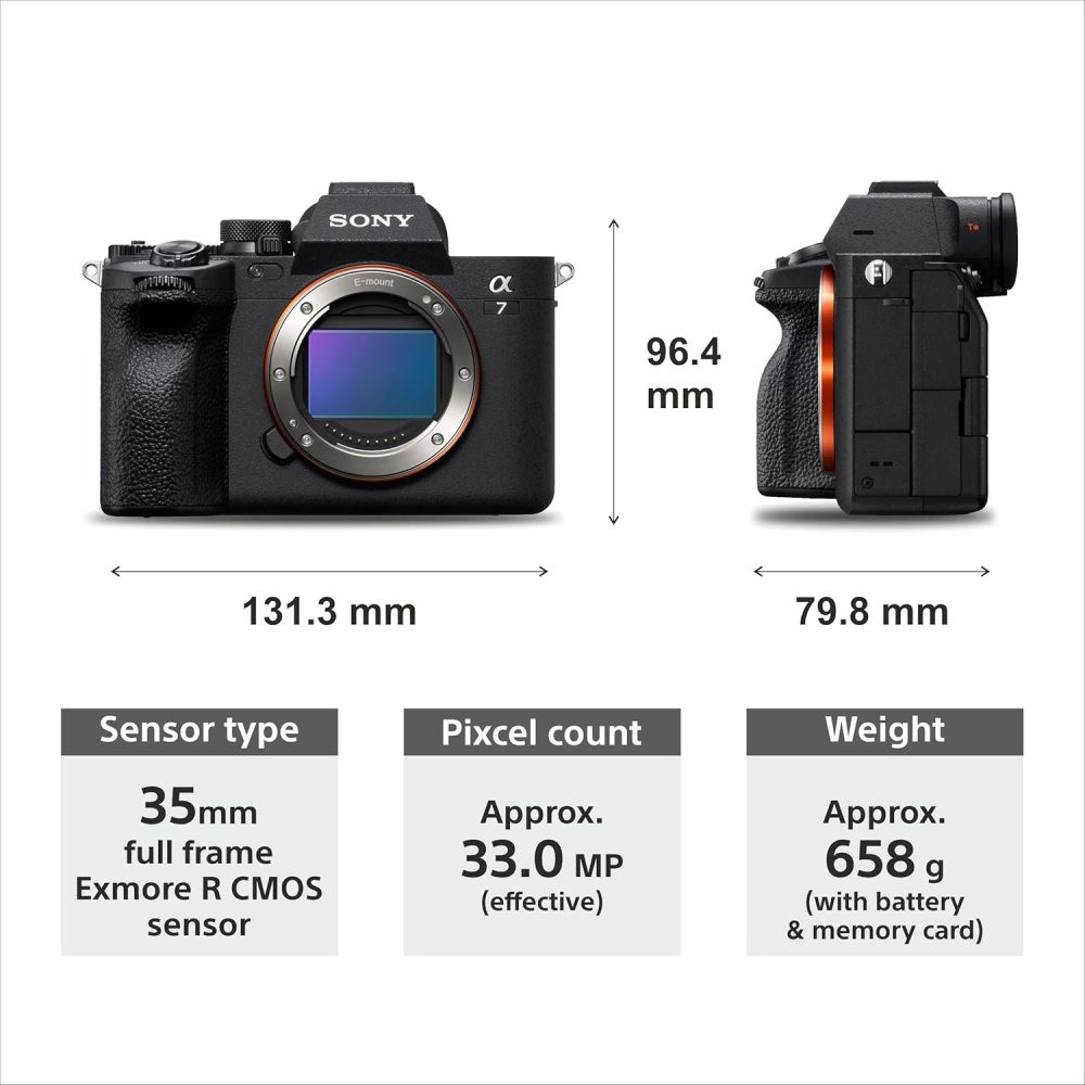 Sony Alpha ILCE-7M4 Full-Frame Hybrid Camera 33MP Interchangeable-Lens Mirrorless Camera Body - Image 3