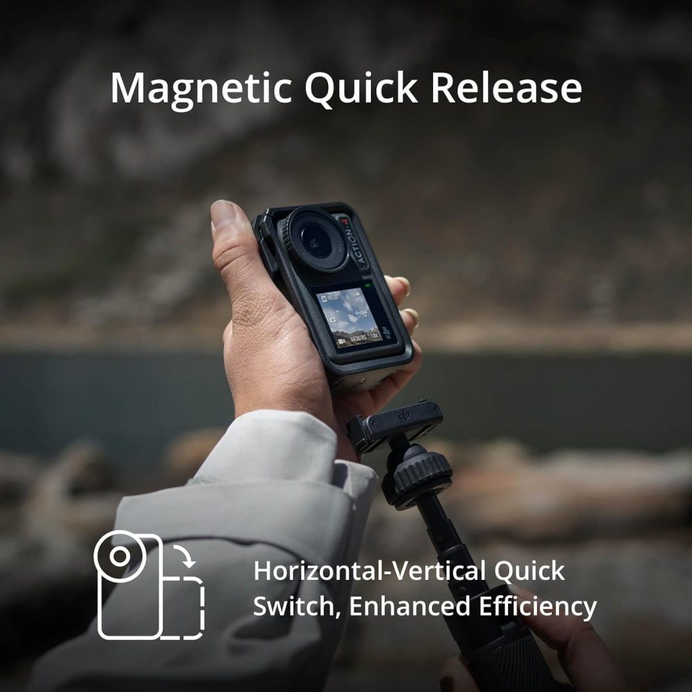 DJI Osmo Action 4 Standard Combo - 4K/120Fps Waterproof Action Digital Camera with A 1/1.3-Inch Sensor, 10-Bit & D-Log M Color Performance, Outdoor Digital Camera for Travel, Biking - Image 3