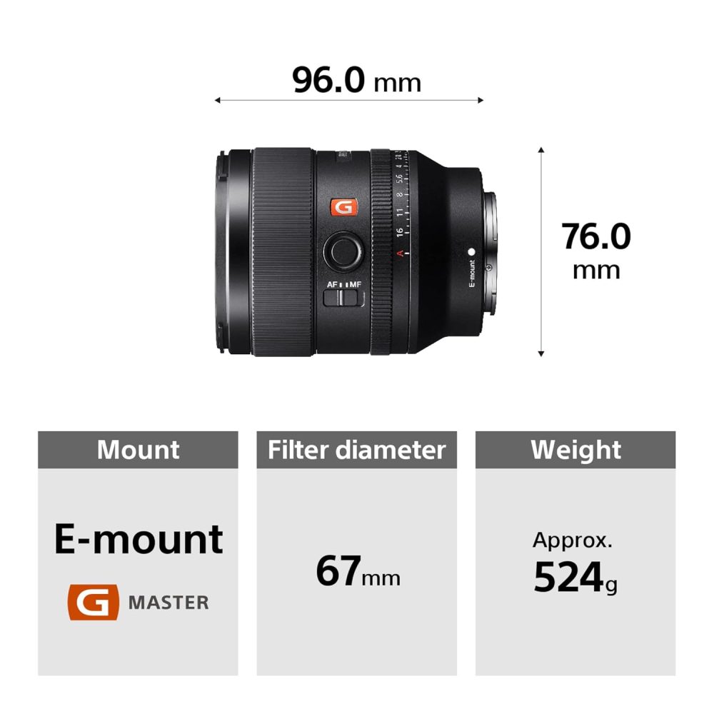 SONY SEL35F14GM Wide-angle Prime Lens  (Black, 35 mm) - Image 4